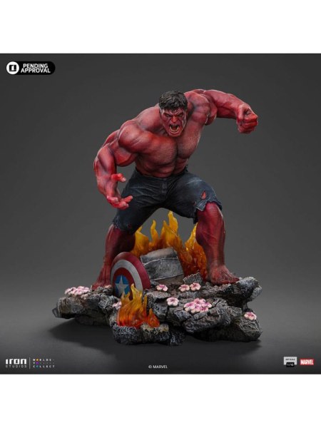 Statuetta Marvel 1/10 Art Scale Hulk Rosso 23 cm