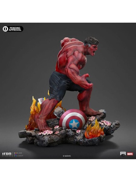 Statuetta Marvel 1/10 Art Scale Hulk Rosso 23 cm