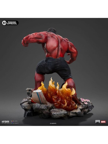 Statuetta Marvel 1/10 Art Scale Hulk Rosso 23 cm