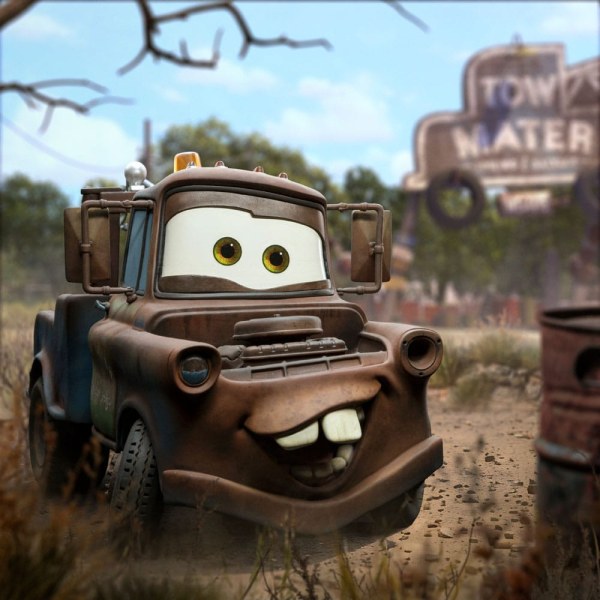 Statuetta Cars 1/10 Art Scale Tow Mater 17 cm