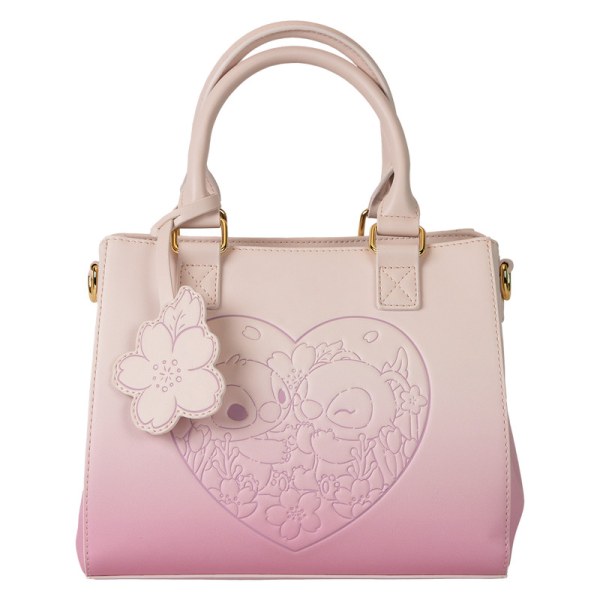 Borsa a tracolla Stitch & Angelo Cherry Blossom Heart - DISNEY LOUNGEFLY