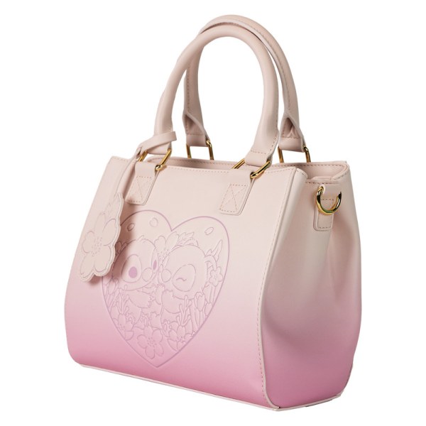 Borsa a tracolla Stitch & Angelo Cherry Blossom Heart - DISNEY LOUNGEFLY