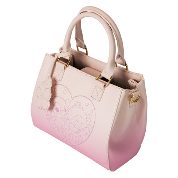 Borsa a tracolla Stitch & Angelo Cherry Blossom Heart - DISNEY LOUNGEFLY