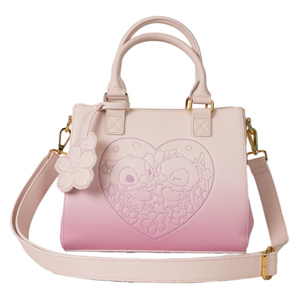 Borsa a tracolla Stitch & Angelo Cherry Blossom Heart - DISNEY LOUNGEFLY