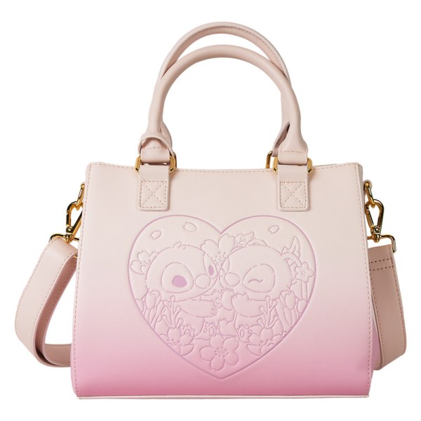 Borsa a tracolla Stitch & Angelo Cherry Blossom Heart - DISNEY LOUNGEFLY