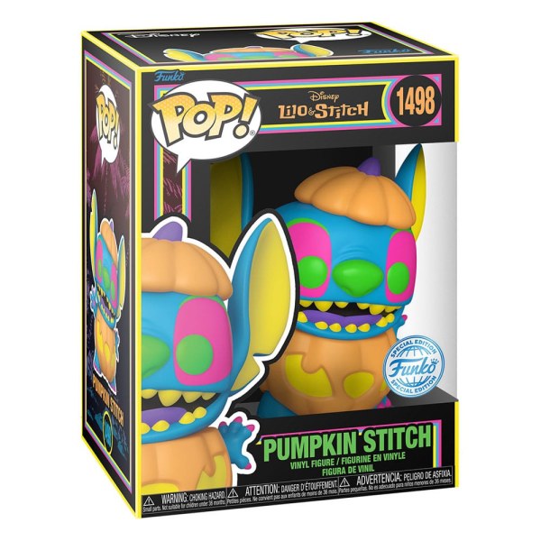 Lilo & Stitch POP! 1498 Disney Figurina in vinile Blacklight Pumpkin Stitch 9 cm