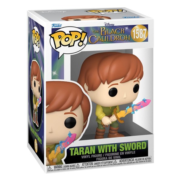 Taran e il calderone magico POP! 1587 Disney Vinyl Figure Taran con spada 9 cm