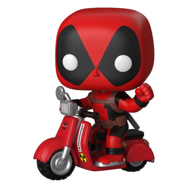 Deadpool POP! 48 Rides Figura in vinile Deadpool & Scooter 9 cm