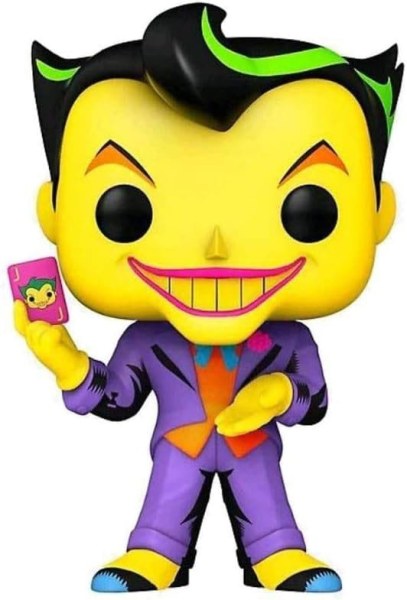 DC Comics POP! 370 Heroes Figurina in vinile Joker (Black Light) 9 cm