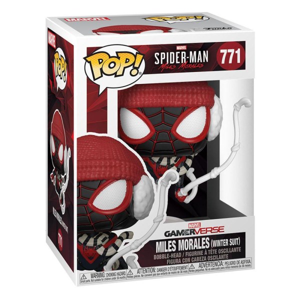 Marvel's Spider-Man POP! 771 Games Figurina in vinile Miles Morales Winter Suit 9 cm
