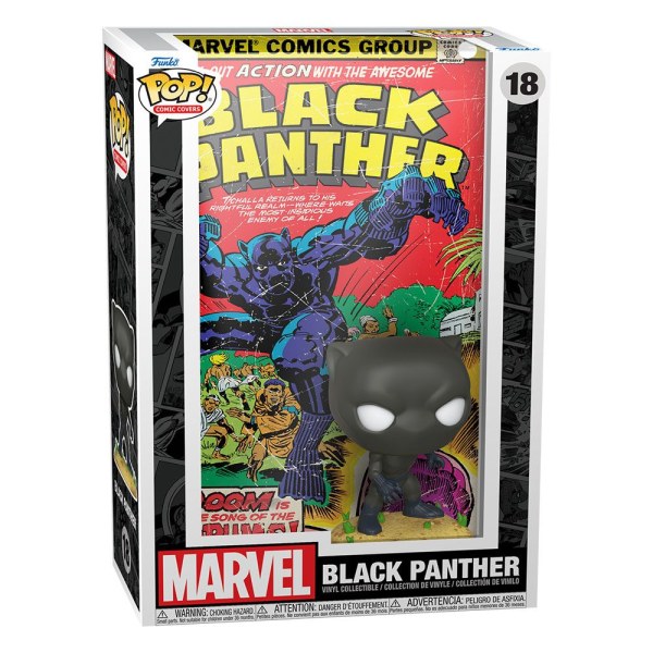 Marvel POP! 18 Fumetto Copertina Vinile Figura Black Panther 9 cm