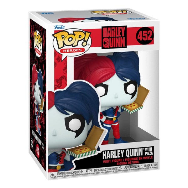 DC Comics: Harley Quinn Takeover POP! 452 Heroes Figura in vinile Harley con pizza 9 cm