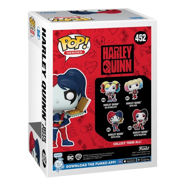 DC Comics: Harley Quinn Takeover POP! 452 Heroes Figura in vinile Harley con pizza 9 cm