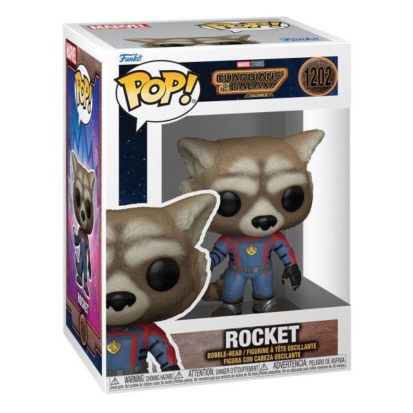 Guardiani della Galassia Vol. 3 POP! 1203 Figura in vinile Rocket 9 cm