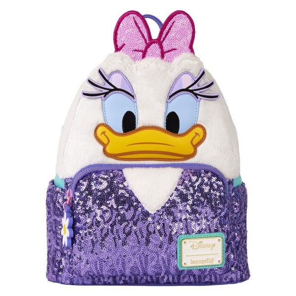 Mini zaino Daisy Plush - DISNEY LOUNGEFLY Daisy 85° Anniversario