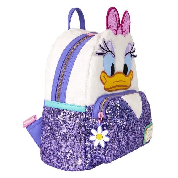 Mini zaino Daisy Plush - DISNEY LOUNGEFLY Daisy 85° Anniversario