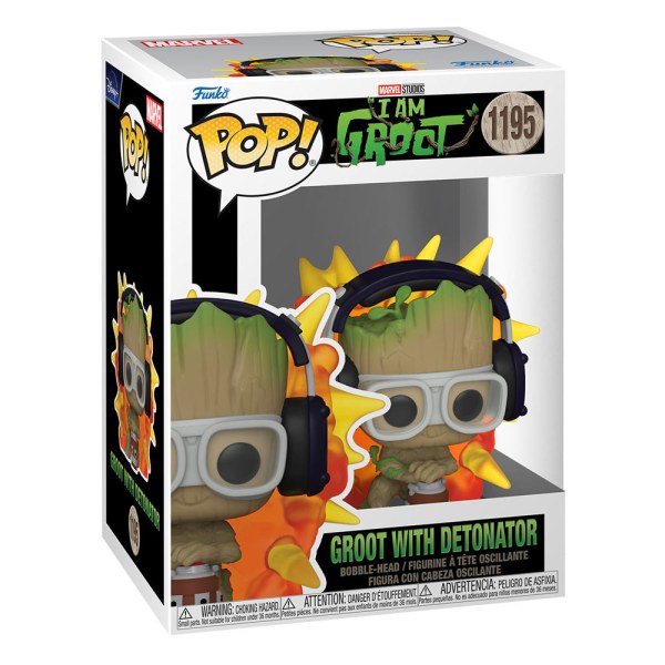 Il mio nome è Groot POP! 1195 Figura in vinile Groot con detonatore 9 cm