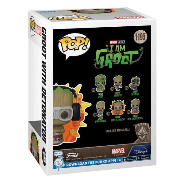 Il mio nome è Groot POP! 1195 Figura in vinile Groot con detonatore 9 cm