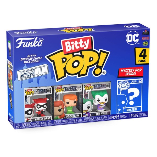 DC pack 4 statuette Bitty POP! Vinile Harley Quinn 2,5 cm