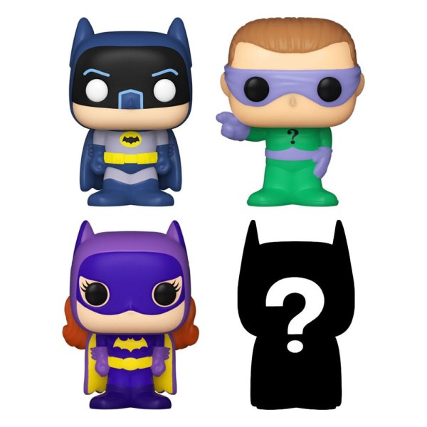 DC pack 4 figurine Bitty POP! Vinile Batman Adam West 2,5 cm