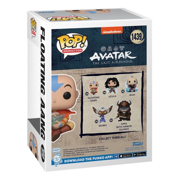 Avatar: The Last Airbender POP! 1439 Figura in vinile di animazione Aang galleggiante 9 cm