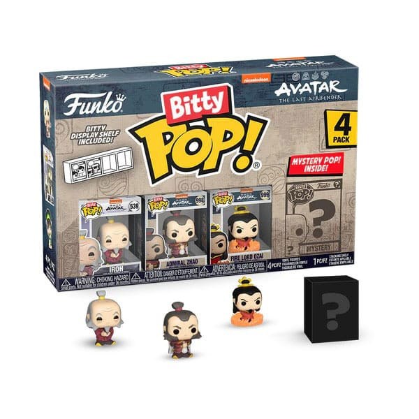 Avatar the Last Airbender 4-Pack Bitty POP! Vinyl Iroh 1-pollice Figure