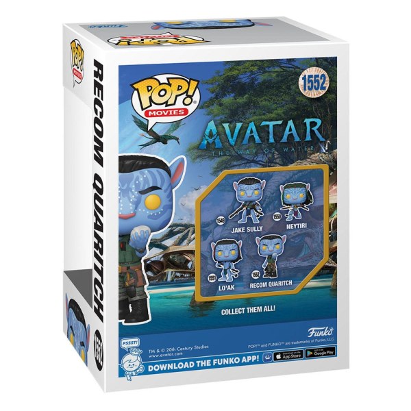 Avatar: The Way of Water POP! 1552 Film Vinyl Figure Recom Quaritch 9 cm