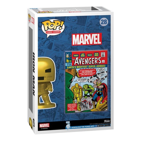 Marvel POP! 28 Fumetto Copertina Vinile Figura Avengers #1 9 cm