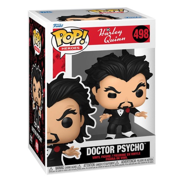 Harley Quinn Serie Animata POP! 498 Heroes Figura in vinile Doctor Psycho 9 cm
