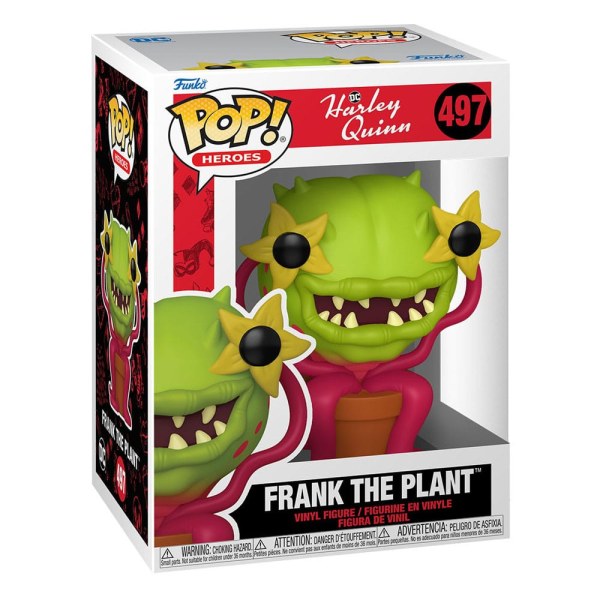Harley Quinn Serie Animata POP! 497 Heroes Figura in vinile Frank la Pianta 9 cm