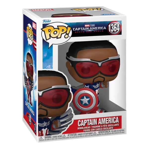 Capitano America Il Coraggio Di Una Principessa New World POP! 1364 Film Figurina in vinile Capitano America 9 cm