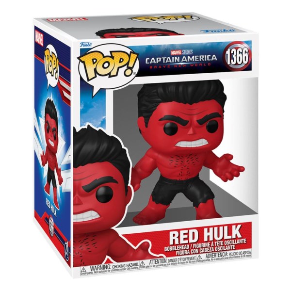 Capitano America Il Coraggio Di Una Principessa New World Figura Oversized POP! 1368 Vinile Hulk Rosso 15 cm
