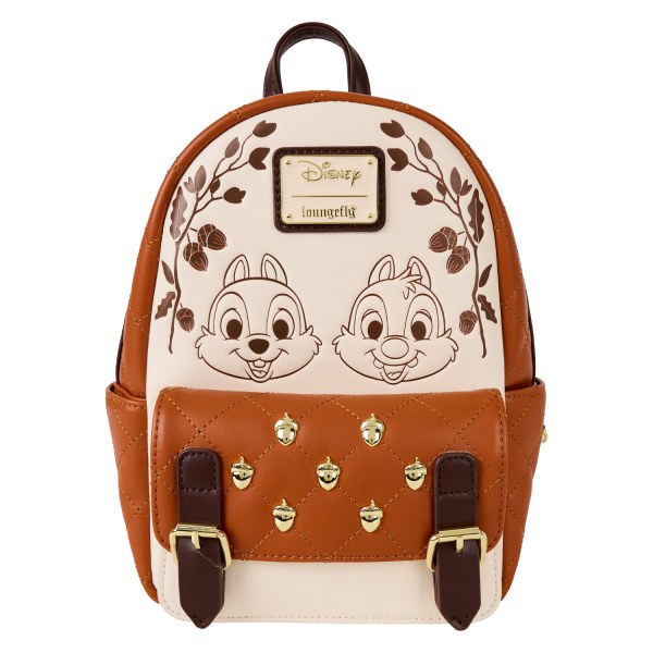 Mini zaino trapuntato con texture a ghianda Cip e Ciop - DISNEY LOUNGEFLY