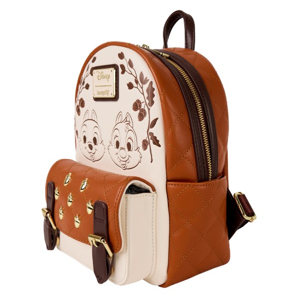 Mini zaino trapuntato con texture a ghianda Cip e Ciop - DISNEY LOUNGEFLY