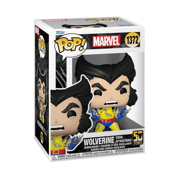 Marvel POP! 1372 Marvel Figurina in vinile Wolverine 50th - Ultimate Wolverine con Adamantio 9 cm