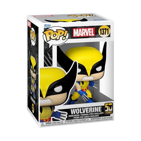Marvel POP! 1371 Marvel Figurina in vinile Wolverine 50th - Ultimate Wolverine (Classico) 9 cm