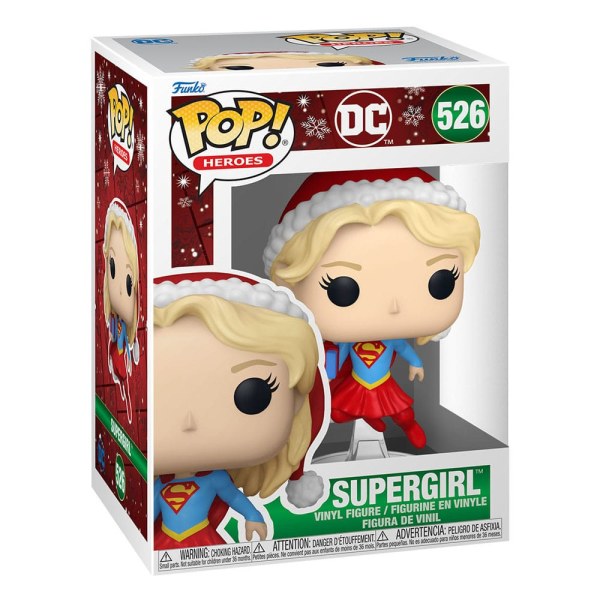 DC Comics POP! 526 Heroes Figurina in vinile Holiday '24- Supergirl 9 cm