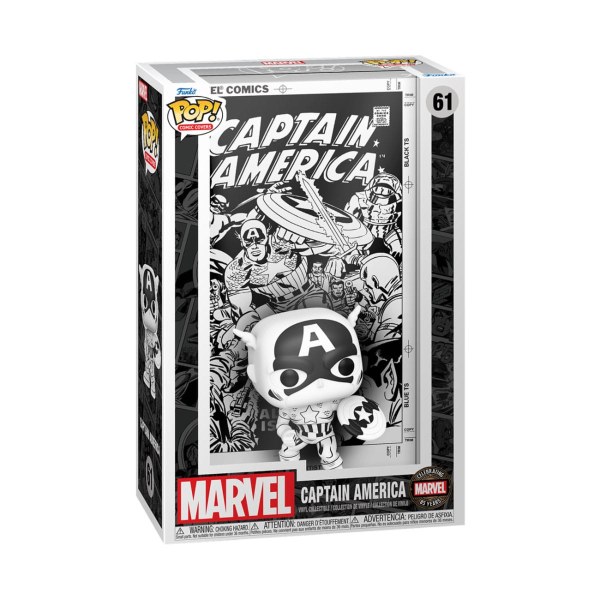 Marvel 85th Anniversary POP! 61 Copertina del fumetto Figura in vinile Capitano America 9 cm