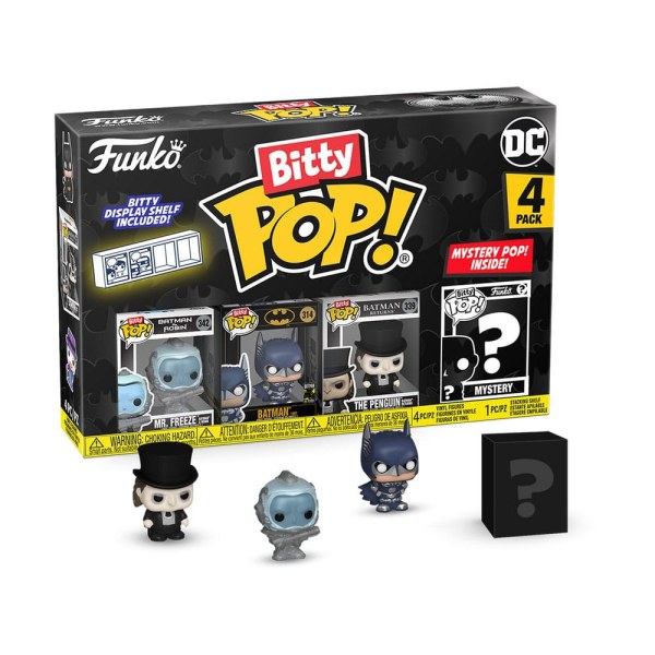 Batman 85th Anniversary pack 4 statuette Bitty POP! Vinile Freeze 2,5 cm