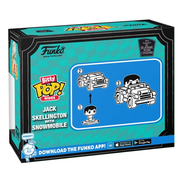 Il Natale prima Natale POP! Rides Figura in vinile Jack Skellington con motoslitta 1"