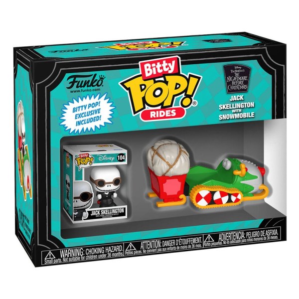 Il Natale prima Natale POP! Rides Figura in vinile Jack Skellington con motoslitta 1"