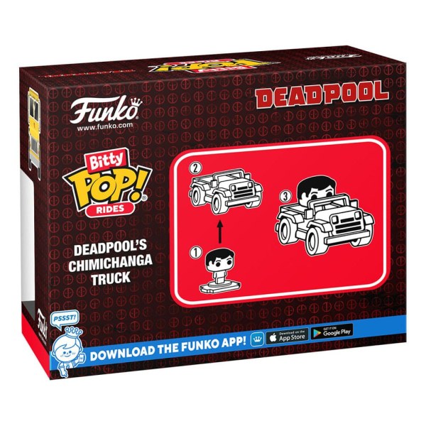 Marvel POP! Rides Figura in vinile Deadpool con camion Chimichanga 1"