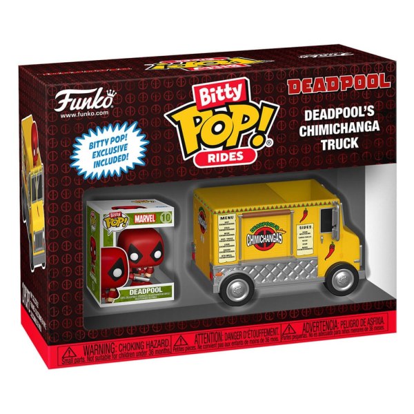 Marvel POP! Rides Figura in vinile Deadpool con camion Chimichanga 1"