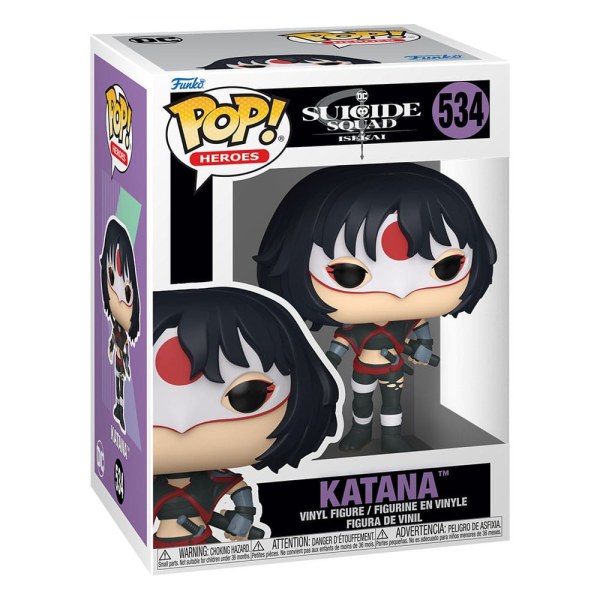 Suicide Squad Isekai POP! 534 Animazione Figurina in vinile Katana 9 cm