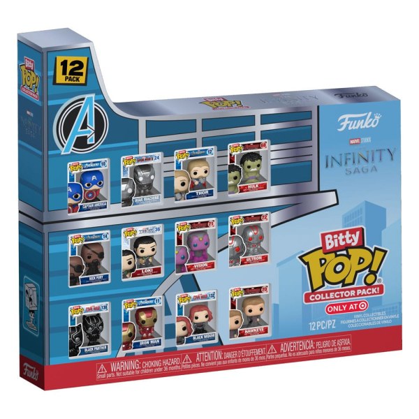Marvel pack 12 Bitty POP figurine! Vinile Infinity Saga 2,5 cm