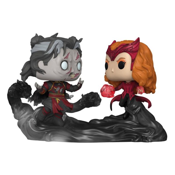 Dottor Strano nel Multiverso della Follia pack 2 POP Moment! 1027 Figurine in vinile Dead Strange & The Scarlet Witch 9 cm