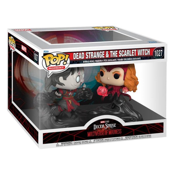 Dottor Strano nel Multiverso della Follia pack 2 POP Moment! 1027 Figurine in vinile Dead Strange & The Scarlet Witch 9 cm