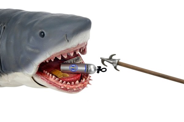 Figurina Jaws 12" Testa a coda Il gioco di Jaws 50° anniversario 38 cm