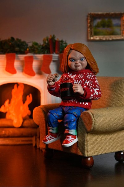 Chucky Child's play figurina Ultimate Chucky (edizione festiva) 18 cm