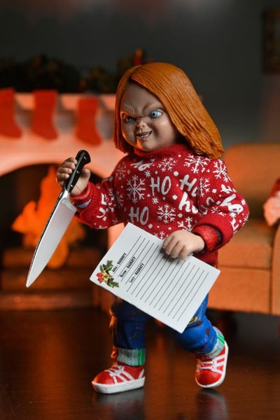 Chucky Child's play figurina Ultimate Chucky (edizione festiva) 18 cm